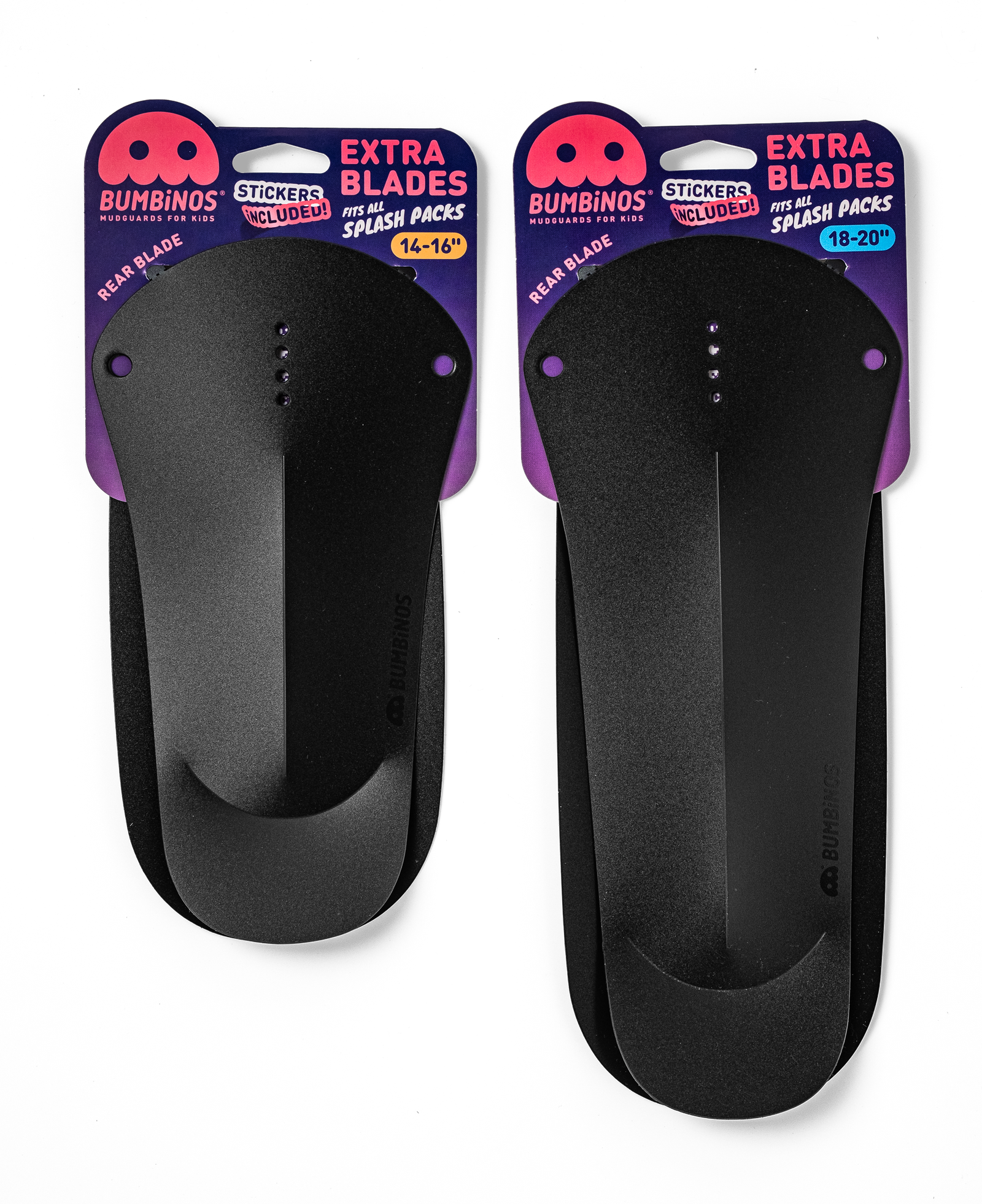 EXTRA BLADES - JUST BLACK - BUMBiNOS - Mudguards for Kids