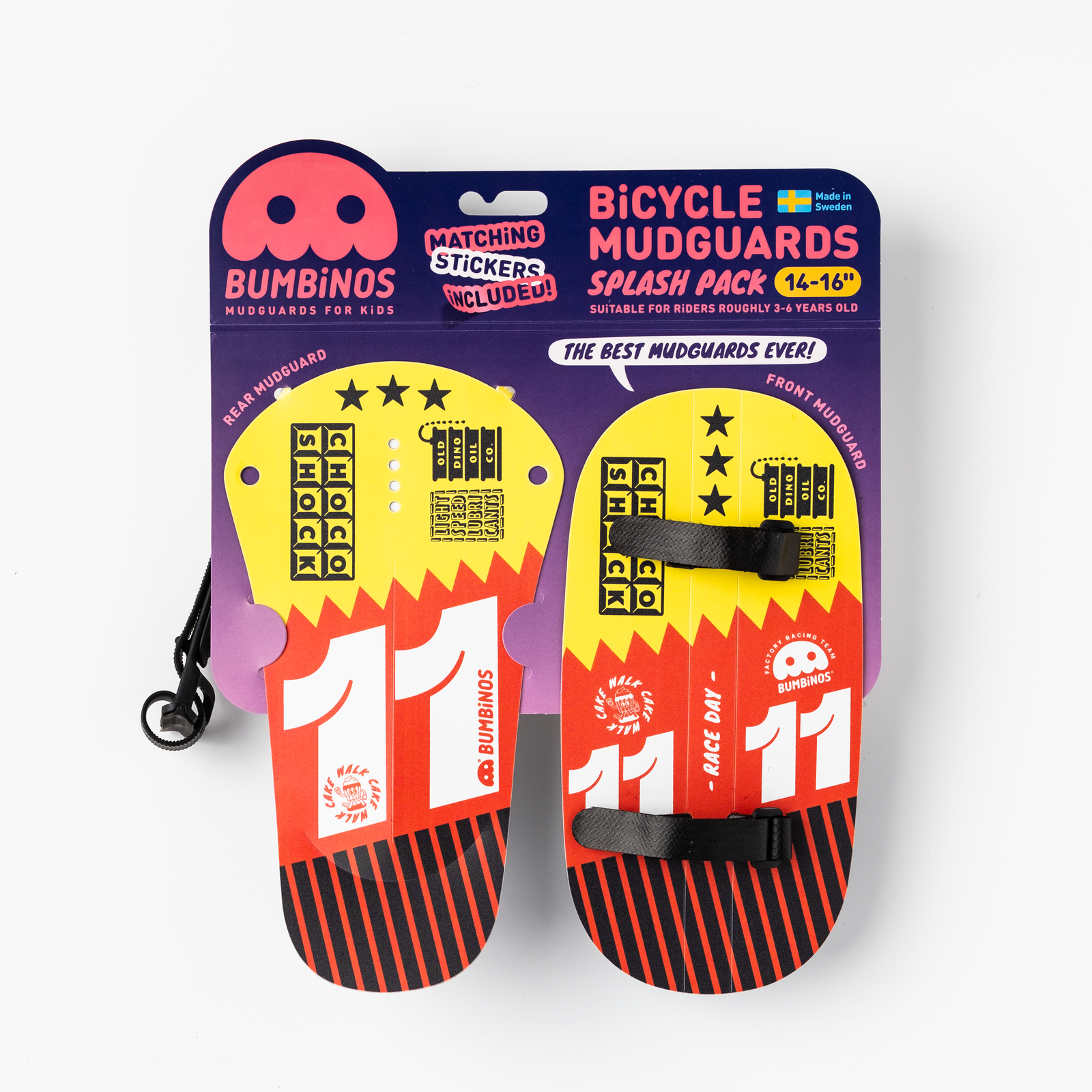 RACE DAY Splash Pack | Fenders for Kids Bikes - BUMBiNOS - Mudguards for Kids